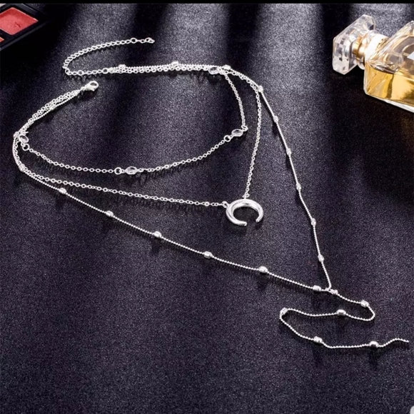 *Naomi* Layered Chain Necklace - Picture 2 of 7